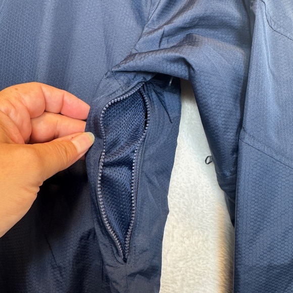 Kewl Jacket Mens Size Small Blue Windbreaker Vented Waterproof Collared - Picture 7 of 10